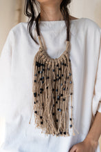 Load image into Gallery viewer, Goulu statement jute U necklace