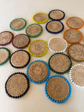 Load image into Gallery viewer, BANANA FIBRE BEADED COASTER