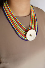 Load image into Gallery viewer, Goulu Multicolor Beaded Statement Necklace