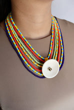 Load image into Gallery viewer, Goulu Multicolor Beaded Statement Necklace
