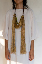 Load image into Gallery viewer, Goulu statement golden jute necklace

