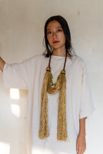 Load image into Gallery viewer, Goulu statement golden jute necklace
