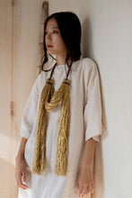 Load image into Gallery viewer, Goulu statement golden jute necklace
