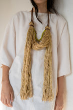 Load image into Gallery viewer, Goulu statement golden jute necklace

