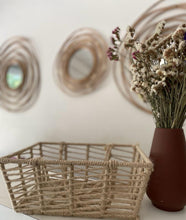 Load image into Gallery viewer, Jute iron frame Rectangular Basket
