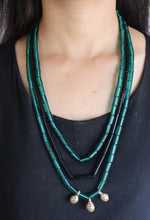 Load image into Gallery viewer, Goulu Timeless 3 Layered Glass Beads  Necklace
