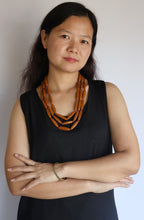 Load image into Gallery viewer, Goulu Timeless Brown Glass Beads Necklace
