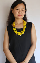 Load image into Gallery viewer, Goulu Timeless Yellow Glass Beads Necklace
