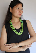 Load image into Gallery viewer, Goulu Timeless Green Glass Beads Necklace
