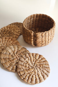 WATER HYACINTH COASTER SET