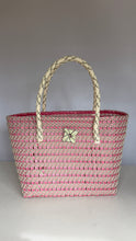 Load image into Gallery viewer, Plastic straw weave shopping bag
