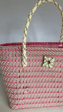 Load image into Gallery viewer, Plastic straw weave shopping bag
