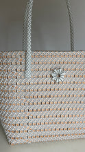 Load image into Gallery viewer, Plastic straw weave shopping bag
