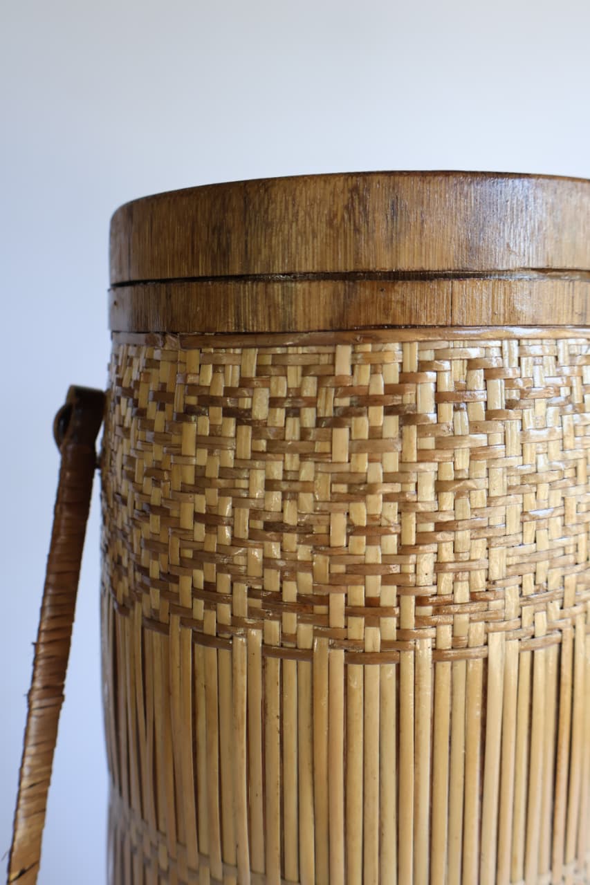 Traditional Container TRADITIONAL BAMBOO STORAGE CONTAINER – Runway Nagaland