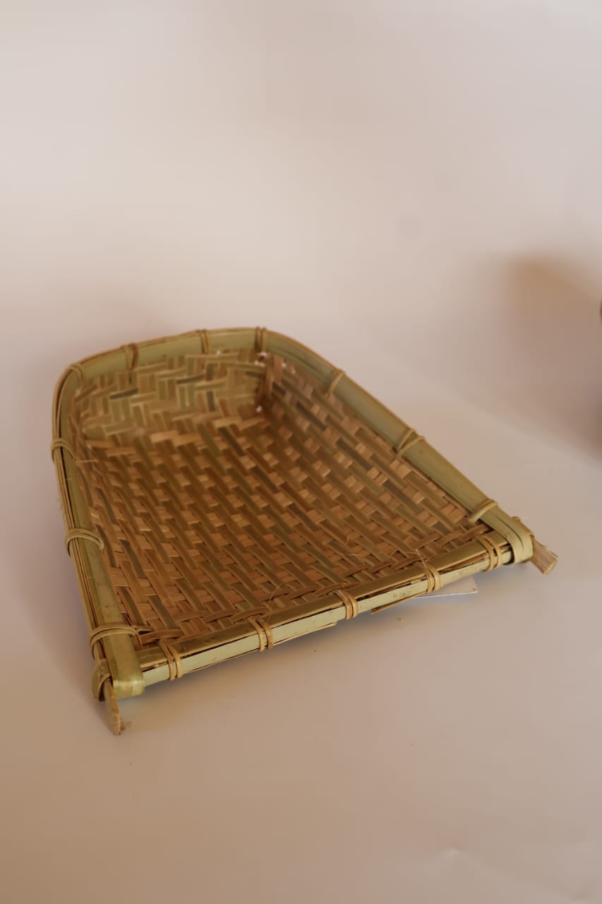 TRADITIONAL SMALL BAMBOO WINNOWING TRAY