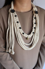 Load image into Gallery viewer, Goulu Natural Rope Statement Necklace
