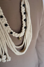 Load image into Gallery viewer, Goulu Natural Rope Statement Necklace
