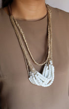 Load image into Gallery viewer, Goulu White Beaded Layered Necklace

