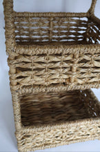 Load image into Gallery viewer, Water Hyacinth Two-Tier Basket
