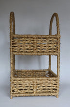 Load image into Gallery viewer, Water Hyacinth Two-Tier Basket
