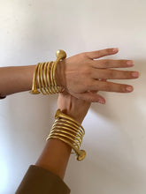 Load image into Gallery viewer, Goulu Tribal Brass Bangle
