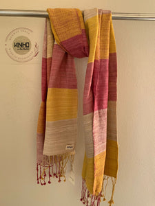 Naturally Dyed Eri silk stole Success