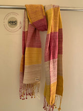 Load image into Gallery viewer, Naturally Dyed Eri silk stole
