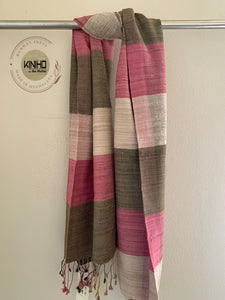 Naturally Dyed Eri silk stole