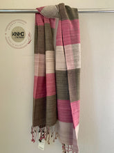 Load image into Gallery viewer, Naturally Dyed Eri silk stole
