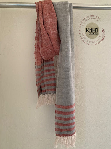 Naturally Dyed Eri silk stole