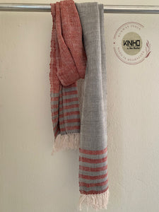Naturally Dyed Eri silk stole
