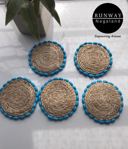 RUNWAY NAGALAND FIBRE BEADED COASTER