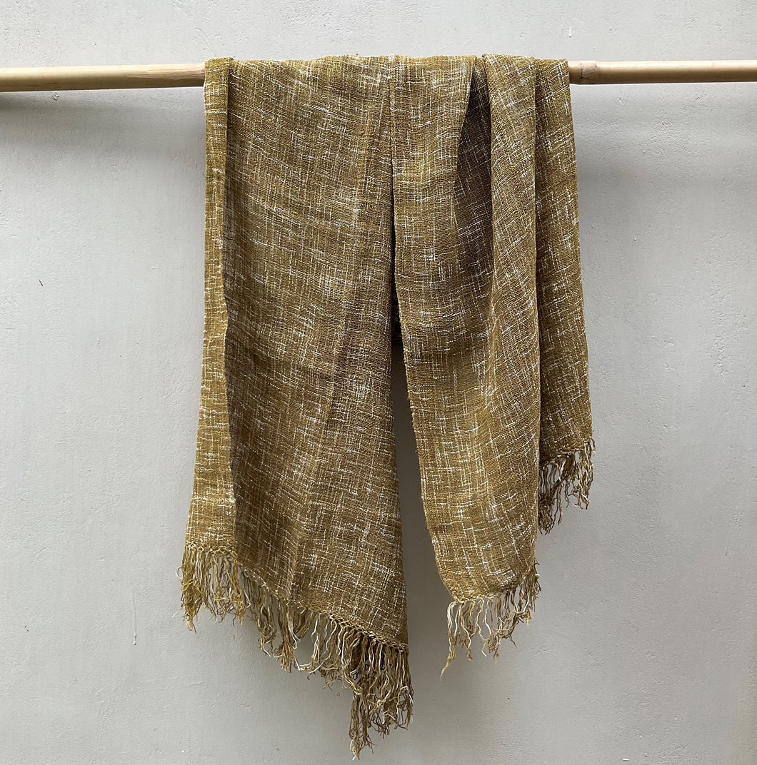 Eri Silk Tie & Dye green Shawl